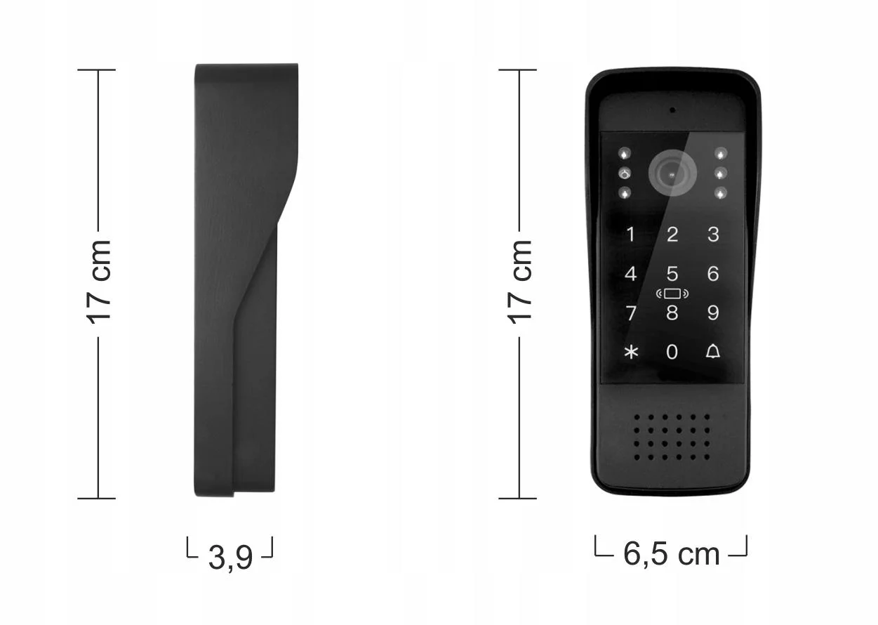Kaseta zewnętrzna (panel bramowy) Eura VDA-84A3 – specyfikacja: