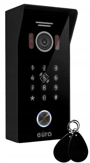 WIDEODOMOFON EURA VDP-99C5 czarny, WiFi, RFID, TUYA 