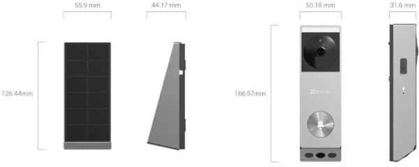 wideodomofon ezviz ep3x 3mp2mp zasilany bateriami z panelem 50e100e143bb4ee482b69f861540caef