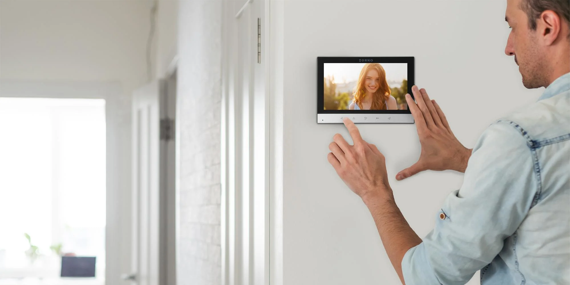 MONITOR WIDEODOMOFONOWY LCD 7" Z PANELEM DOTYKOWYM