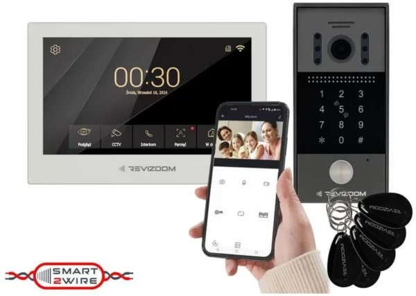 wideodomofon revizoom rm t273hd whiterc 212hd ck1 94b8576121724978bba6b9e8456121f6