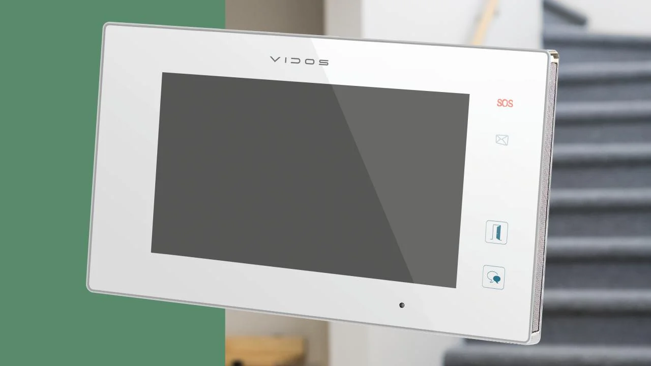 Funkcje i możliwości monitora wideodomofonu VIDOS M1021W-2 - zyskaj skuteczną kontrolę nad dostępem do swojej posesji