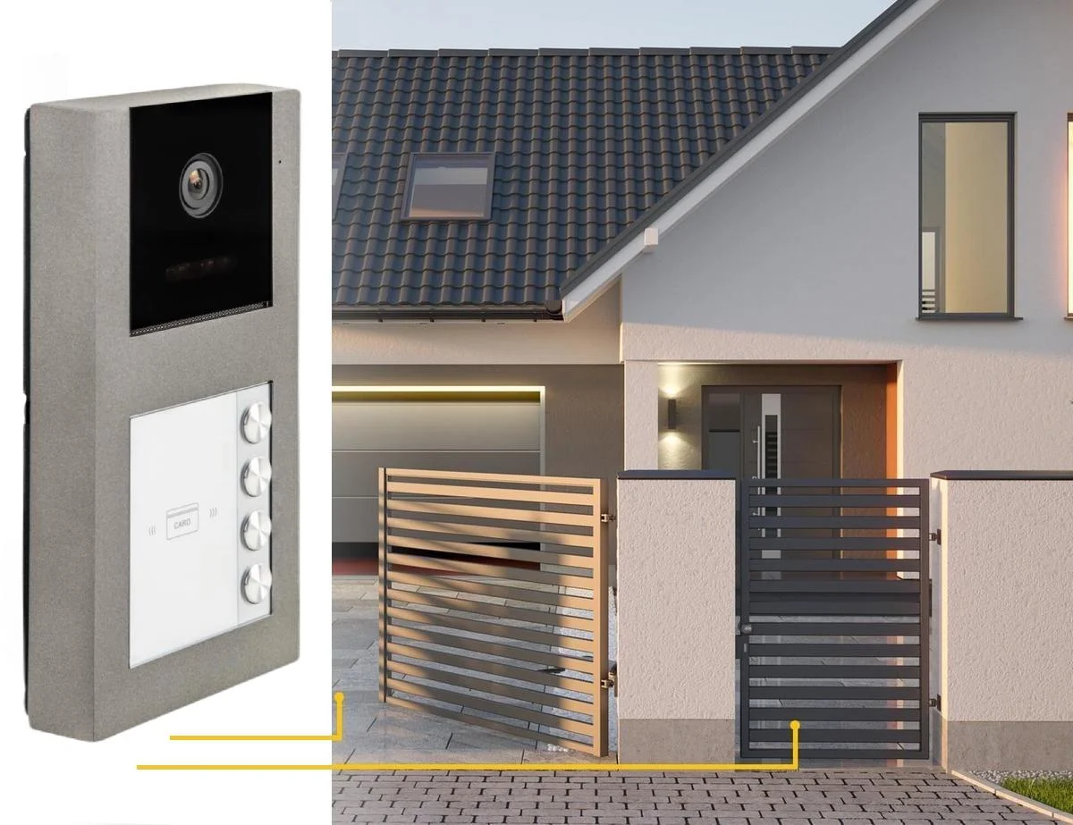 Pełnia funkcjonalności wideodomofonu VIDOS dzięki czteroabonentowej stacji bramowej S11-4 AHD