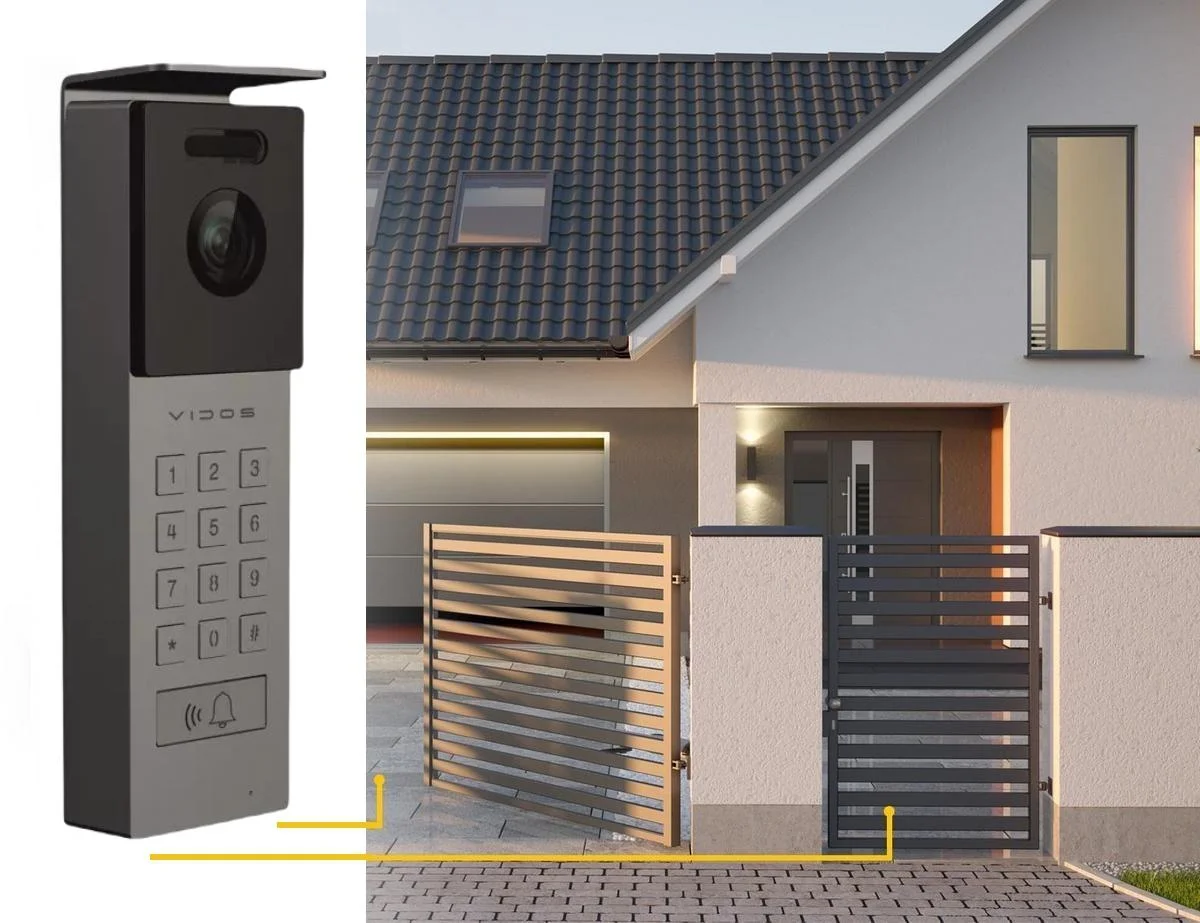 Pełnia funkcjonalności wideodomofonu VIDOS dzięki stacji bramowej VIDOS S12D AHD!
