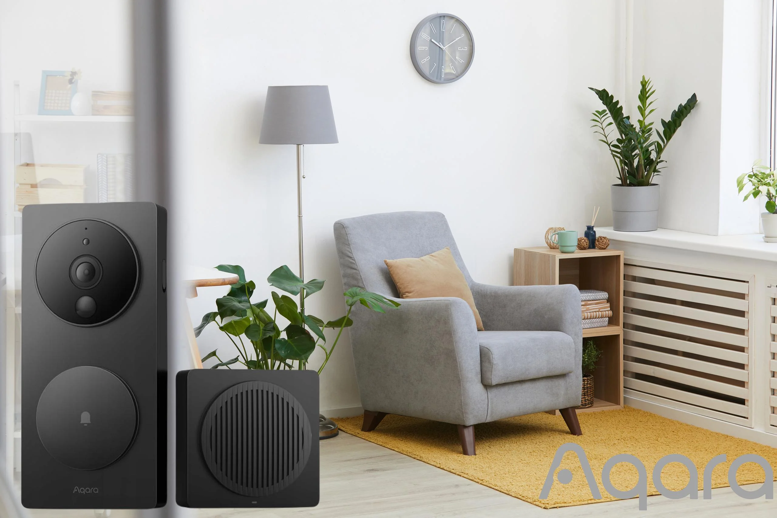 Aqara SVD-C03 Smart Video G4 - wideodzwonek z wewnętrznym gongiem i wbudowanym wzmacniaczem Wi-Fi