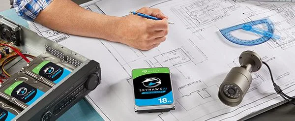 Dysk HDD do rejestratora SEAGATE SkyHawk AI ST20000VE003 20TB - Systemy wielodyskowe.