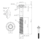 wkret do tworzywa torx 6x50 a2 corab m960 5b8e967520dd4d0ea4bdb28b06f50fc3