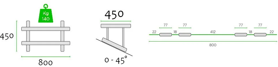 Wspornik składany dachowy Rodigas MT600