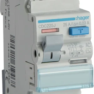wyacznik roznicowopradowy 1pn 25a 30ma 6ka ac hager cdc225j d7731c3b1d524ac0897c2a3a54606fe3