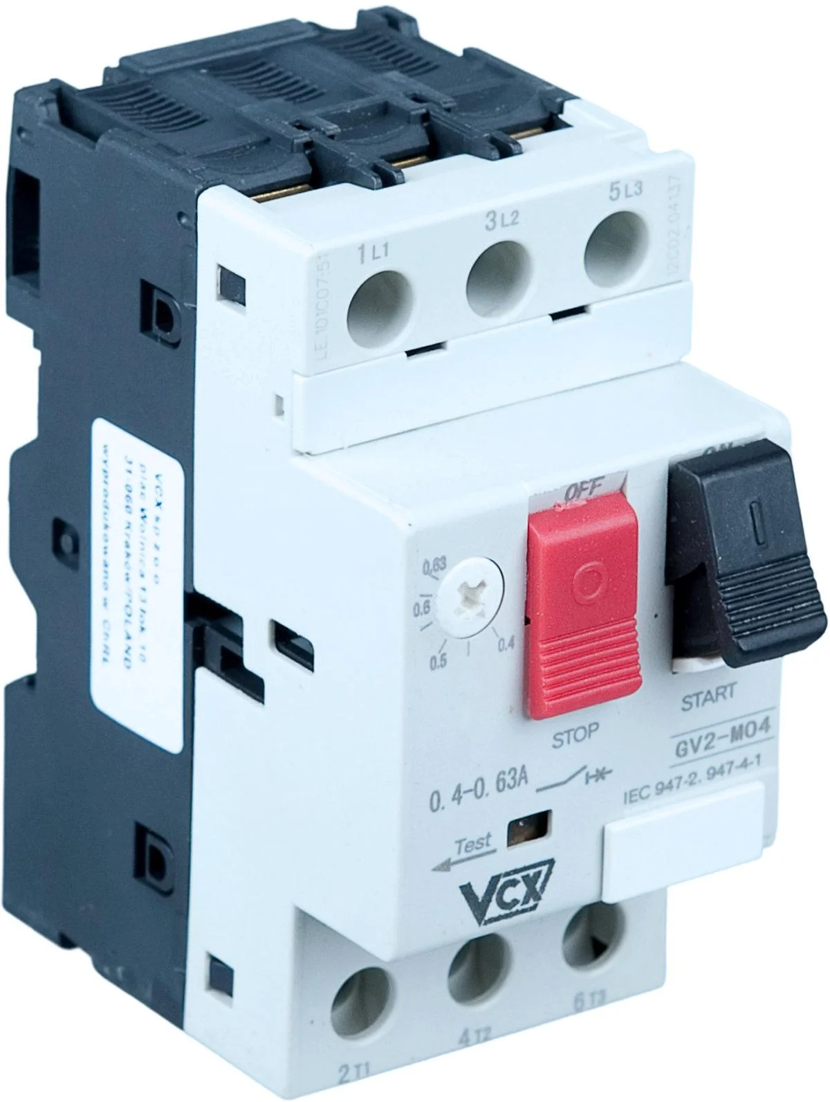 Wyłącznik silnikowy GV2 6,0-10A