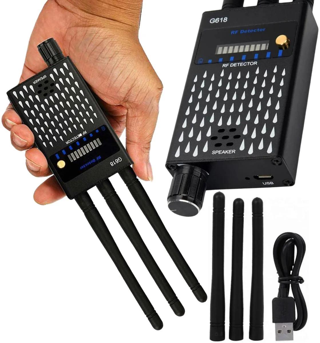 Wykrywacz podsłuchów Mking Mk618 3 antenowy