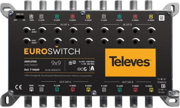 wzmacniacz euroswitch 9 wejsc 2731db ref719609 a4f7ab4bda2d45dcad1b47f575b58775