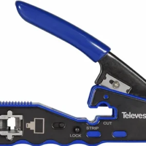zaciskarka do zaczy rj45 z automatycznym cieciem televes 209 1e925743c66147bba2ddd21ca299e874