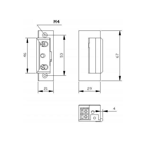 ZACZEP ELEKTRA R4 BEZ BLOKADY SYMETRYCZNY * 2419