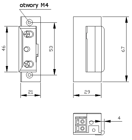 ZACZEP ELEKTRA R4 Z BLOKADĄ SYMETRYCZNY *4100