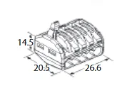 zaczka do przewodow zatrzaskowa 02 40mm2 pc 235 5gniazd 1szt d85ca488661641b9a1d6a4c49db834be