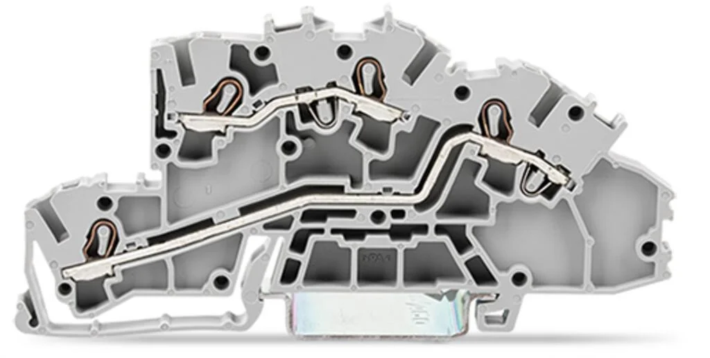 Złączka szynowa 2‑piętrowa 2,5mm2 L/L szara 2003‑7642 TOPJOBS 1szt