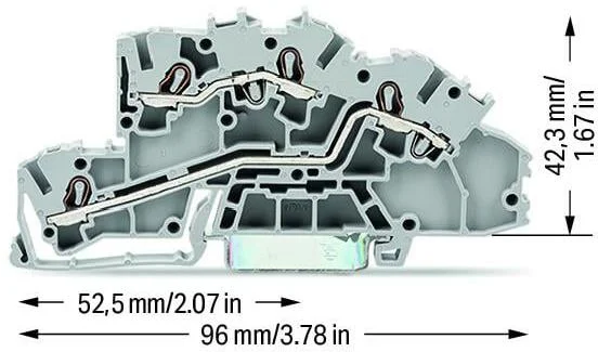 zaczka szynowa wago 2pietrowa 25mm2 ll szara 20037642 topjob 5fd9eca24ea94247b4c4d71bc656033b