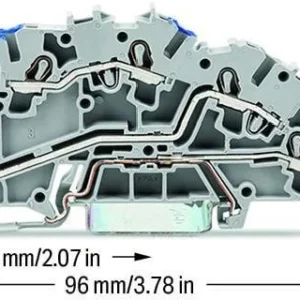 zaczka szynowa wago 3pietrowa 4mm2 nlpe szara 20037646 topjo d3cf93c1b98f465486ecabe963d2dbdc