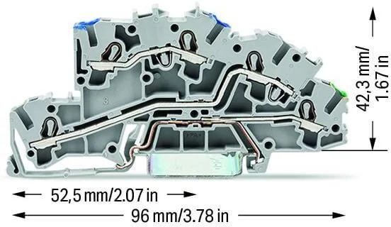 zaczka szynowa wago 3pietrowa 4mm2 nlpe szara 20037646 topjo d3cf93c1b98f465486ecabe963d2dbdc