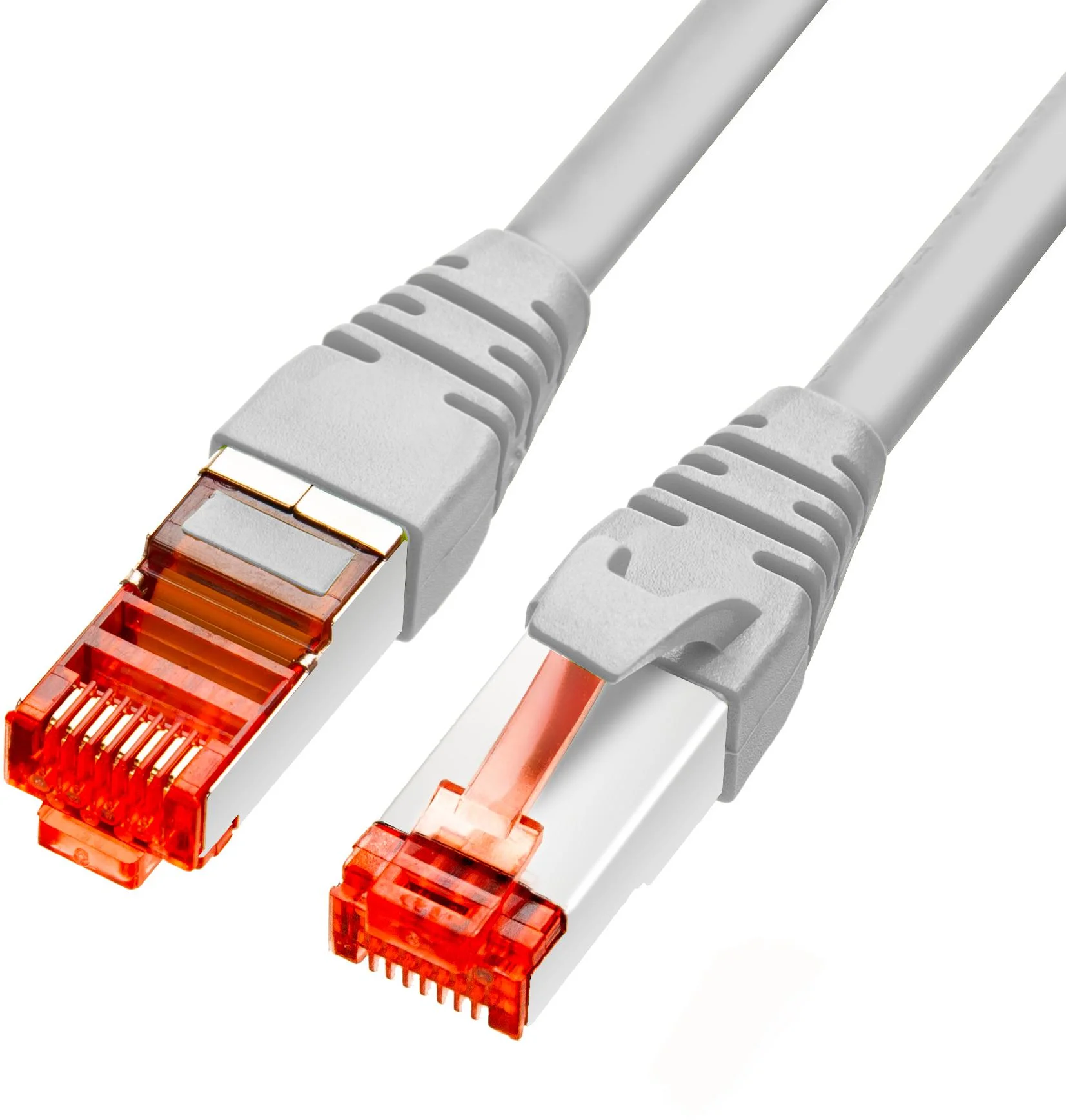 Patchcord Getfort kat.6A S/FTP LSOH 0,25m szary