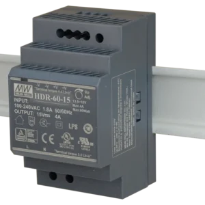 zasilacz impulsowy na szyne din mean well hdr 60 15 15v60w4a fdad1f705b42461cac26346b3cfb42a9