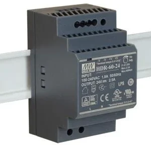 zasilacz impulsowy na szyne din mean well hdr 60 24 24v60w25 bc396ead173b427da75147f8f5f0e42b