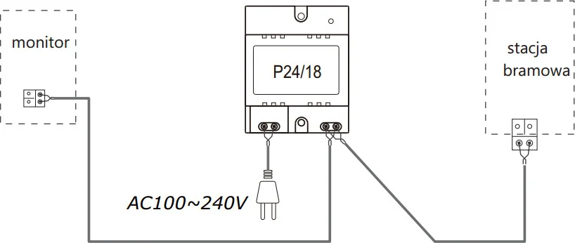 Zasilacz VIDOS DUO P24/18