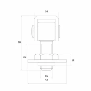 zawias psg 61012 do wspawania gwint m16 regulowany f55242076b08440a8f4f19b94355e3e8
