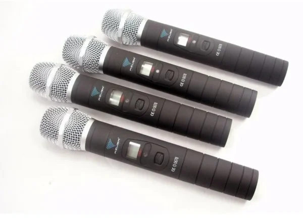 zestaw 4 mikrofonow azusa pll 400 uhf 4 kanay bfa12804391f4c4ca84dc96c1c870d4d