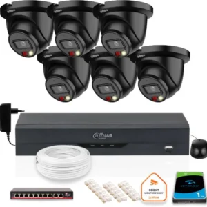 zestaw 6 kamer czarnych ip dahua 8mpx ipc hdw2849tm s il bla a7c84187889346e4a7cc3b7b5e561cd8