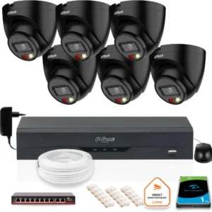 zestaw 6 kamer ip dahua 4mpx ipc hdw1439v a il black dysk b2753258308145d892c16facc288bc3f