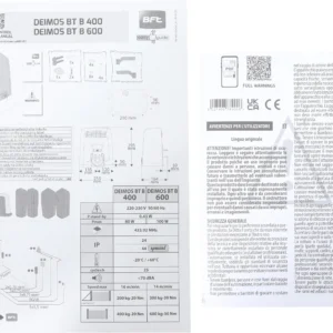 zestaw bft deimos bt b600 kit ee do 600kg bram przesuwnych 527bfda63266460da089b3828046cf81