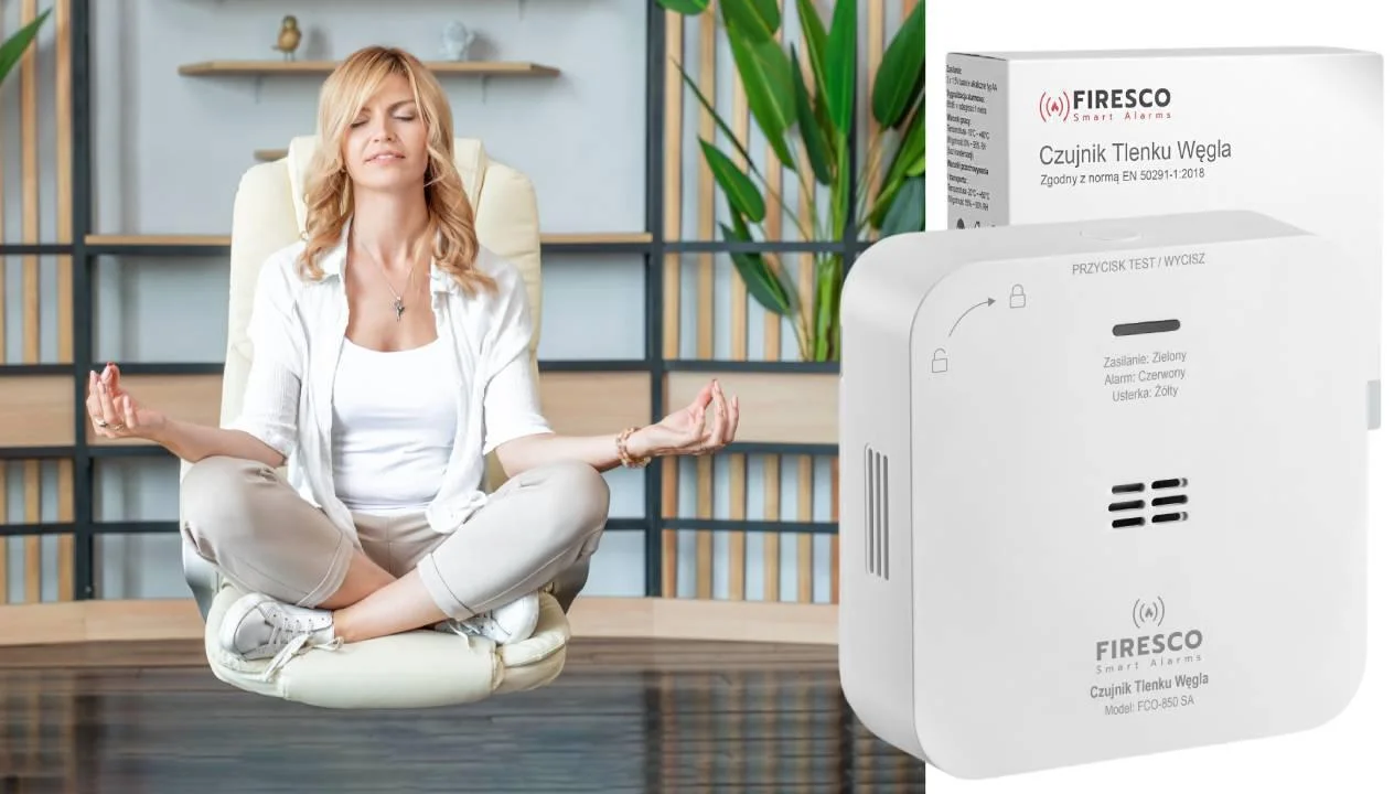 Specyfikacja czujnika tlenku węgla, czadu Firesco: