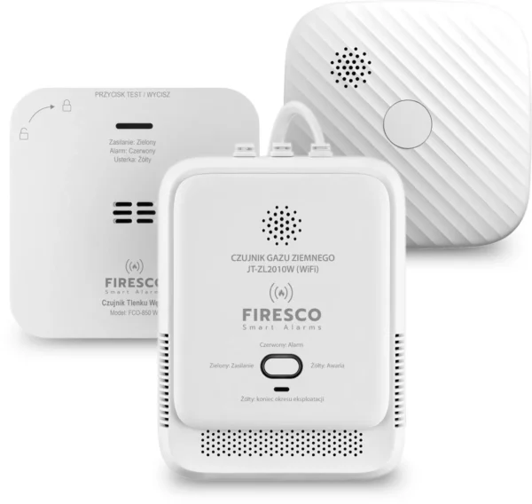 zestaw czujnikow wifi firesco czujnik czaduczujnik dymuczujn 4e4df3952f964b5a9c8b94f82ad66359