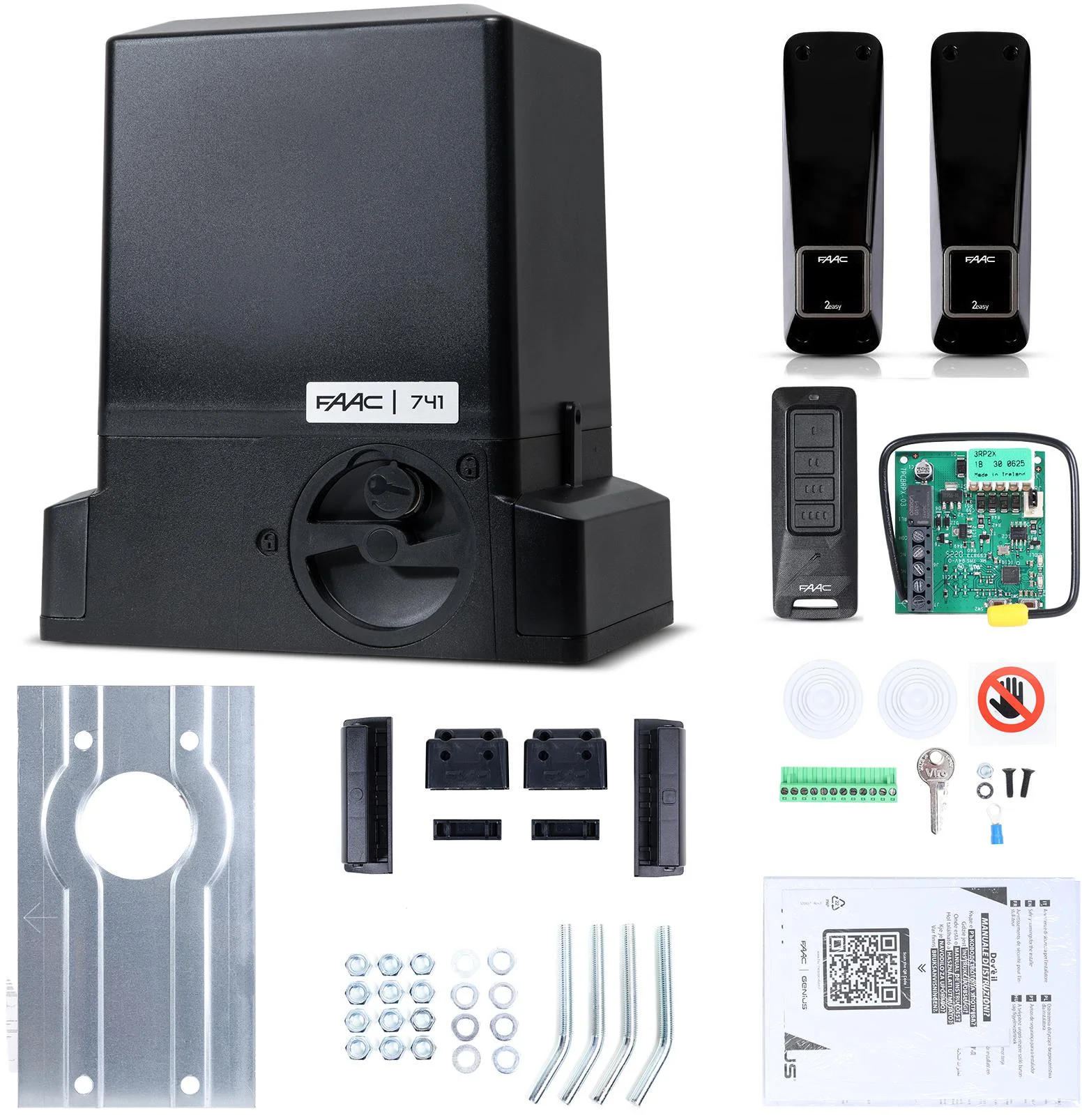 Zestaw Delta 3 FDS - FAAC 741 do 900kg bram przesuwnych