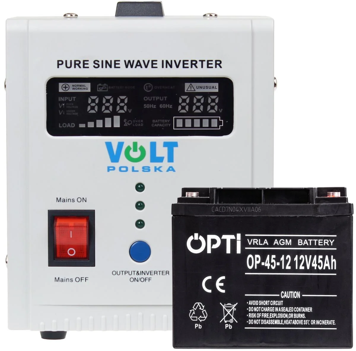 Najważniejsze cechy zestawu do awaryjnego zasilania 45Ah 500W: