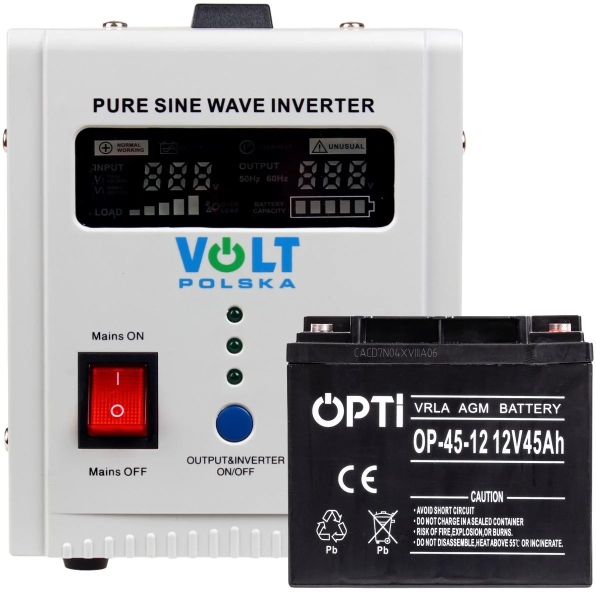 Najważniejsze cechy zestawu do awaryjnego zasilania 45Ah 800W: