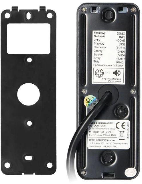 zestaw domofon orno or dom ba 932w d2d5b05164714e3fbc22b9a4e32ad3ad