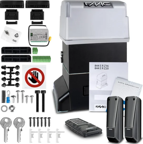 zestaw faac 844 do 1800kg bram przesuwnych de00714e8ebe47339421a5cb662d50e4