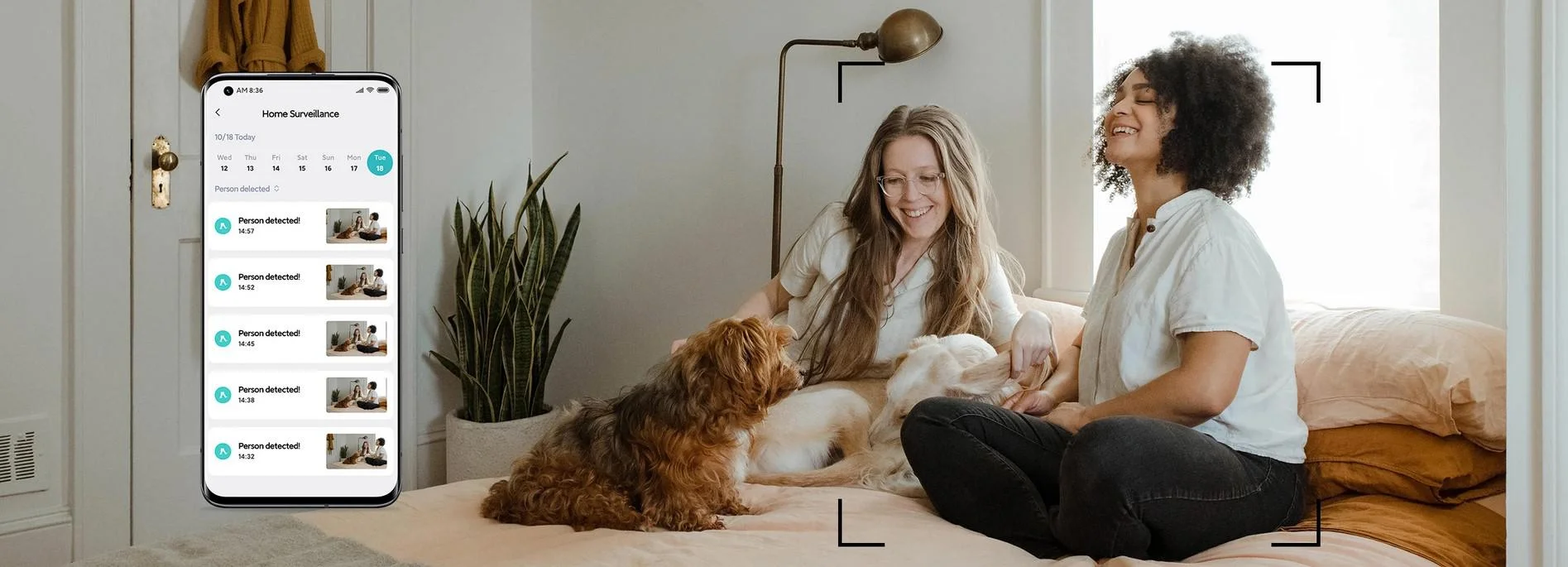 Kamera IP Xiaomi Mi Smart Camera C400 - wykrywanie i śledzenie ludzi oparte na algorytmach sztucznej inteligencji