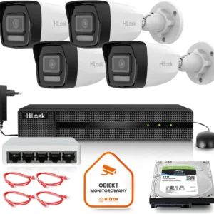 zestaw monitoringu hilook 4 kamery ip ipcam b8 30dl z dyskie f35560627c2143e4a6ca1e33f8506fba