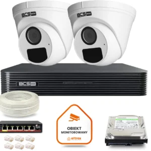 zestaw monitoringu ip bcs basic 2x kamera bcs b eip15fr320 r 53b11c59b189472881250f0611ee27ba