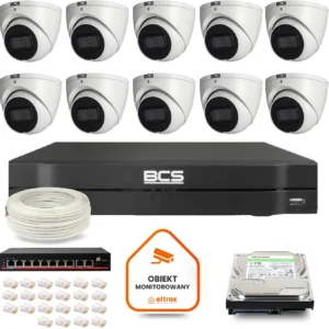 zestaw monitoringu ip bcs line 10x kamera bcs l eip14fsr3 ai c7676e2cc68a4f679f178e6110e94a80