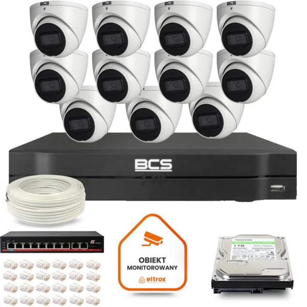 zestaw monitoringu ip bcs line 11x kamera bcs l eip14fsr3 ai b525fb9e1e0a4591a45613fbbd5b8be2