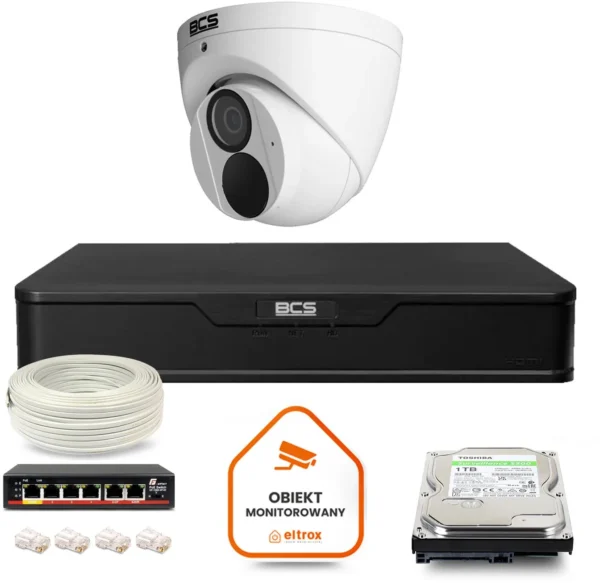 zestaw monitoringu ip bcs point 1x kamera bcs p eip28fwr3 ai eb22e772afc2471aa48736d06109446f
