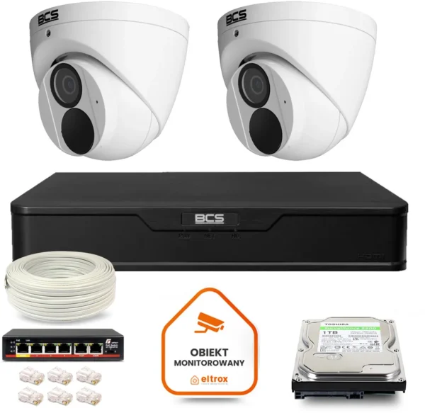 zestaw monitoringu ip bcs point 2x kamera bcs p eip28fwr3 ai e96ff0c3a7a940708bb194d38efeef85