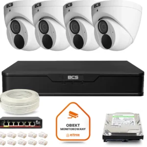zestaw monitoringu ip bcs point 4x kamera bcs p eip28fwr3 ai aa14496dbff84037be8cf14fe3b1a78f