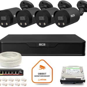 zestaw monitoringu ip bcs point 4x kamera bcs p tip28fwr3l2 e64d12c2728c4b7cabdf0775a6059934
