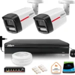 zestaw monitoringu ip dahua 2 kamery zewnetrzne wizcolor 2k 2d3f2c867f3c40e78755755216d9363f